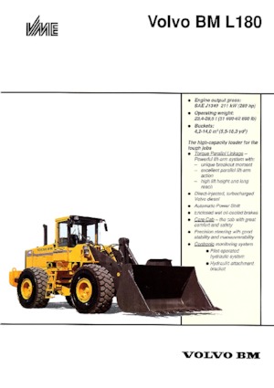 Chargeuses sur pneus Volvo L 180