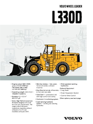 Chargeuses sur pneus Volvo L 330 D-LB