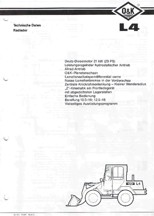 Chargeuses sur pneus O&K L 4 C