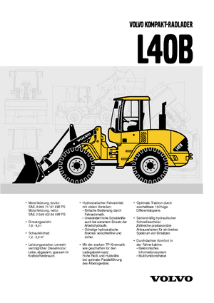 Chargeuses sur pneus Volvo L 40 BTP