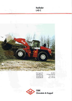 Chargeuses sur pneus O&K L 45 C