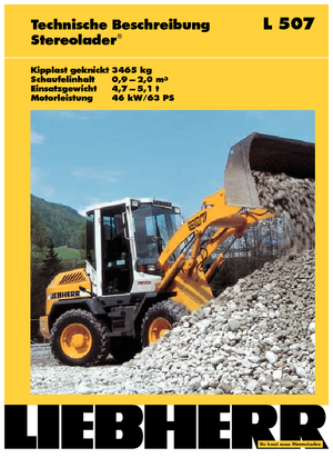 Chargeuses sur pneus Liebherr L 507 P-Stereo