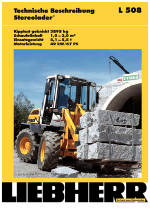 Chargeuses sur pneus Liebherr L 508 P-Stereo