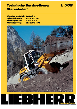 Chargeuses sur pneus Liebherr L 508 Z-Stereo