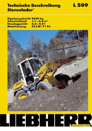 Chargeuses sur pneus Liebherr L 509 Stereo