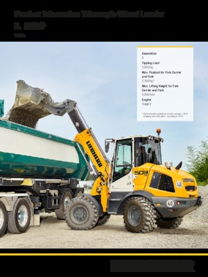 Chargeuses sur pneus Liebherr L 509 Tele
