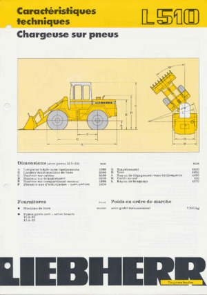 Chargeuses sur pneus Liebherr L 510