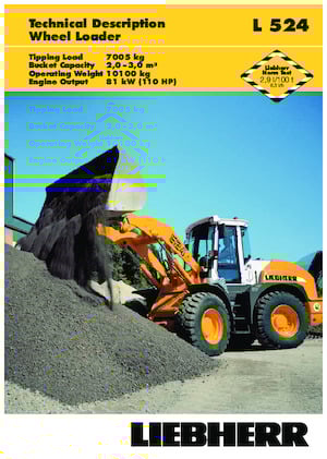 Chargeuses sur pneus Liebherr L 524