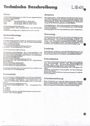 Chargeuses sur pneus Liebherr L 541 B