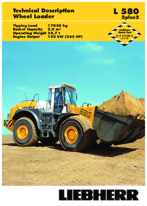 Chargeuses sur pneus Liebherr L 580 2+2