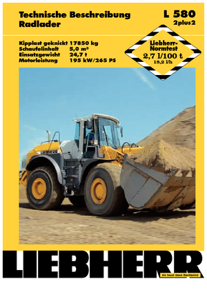 Chargeuses sur pneus Liebherr L 580