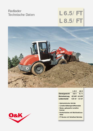 Chargeuses sur pneus O&K L 8.5 FT