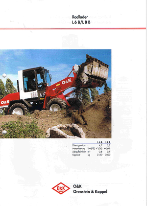 Chargeuses sur pneus O&K L 8 B