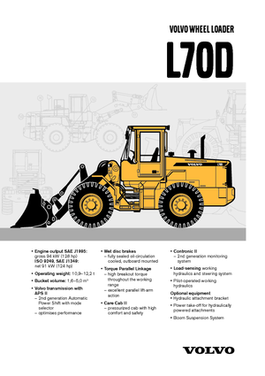 Chargeuses sur pneus Volvo L 70 D