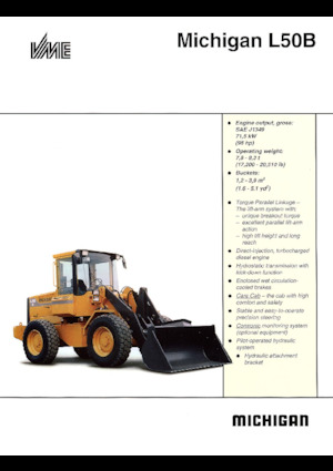 Chargeuses sur pneus Michigan L50B