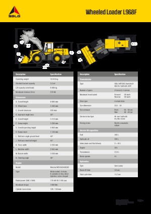 Chargeuses sur pneus SDLG L968F