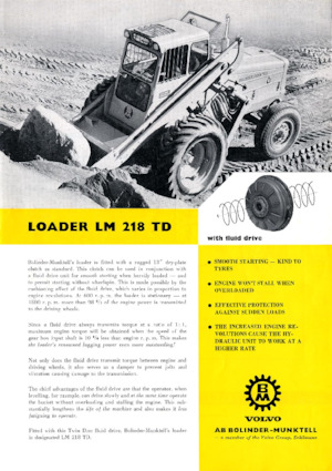 Chargeuses sur pneus Volvo LM218TD