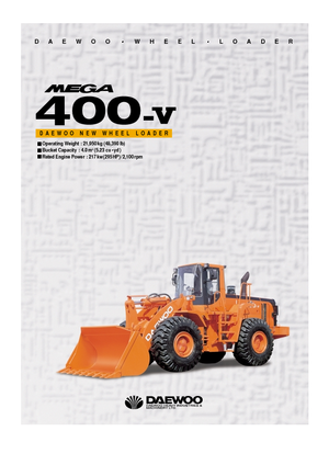 Chargeuses sur pneus Doosan Mega 400 V
