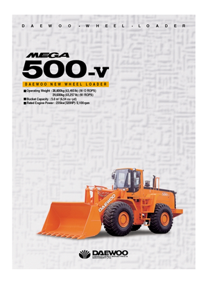 Chargeuses sur pneus Doosan Mega 500 V