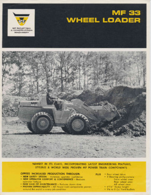 Chargeuses sur pneus Massey Ferguson MF 33