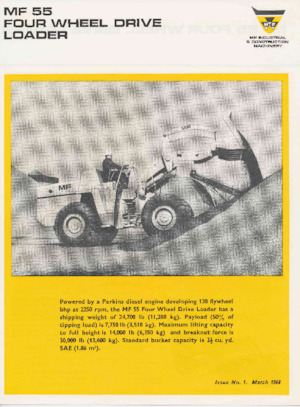 Chargeuses sur pneus Massey Ferguson MF 55