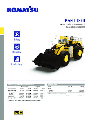 Chargeuses sur pneus Komatsu P&H L-1850