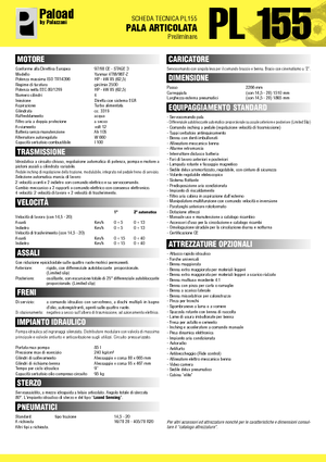 Chargeuses sur pneus Palazzani PL 155 XL
