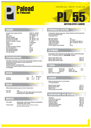 Chargeuses sur pneus Palazzani PL 55.2