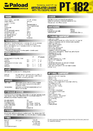 Chargeuses sur pneus Palazzani PT 182