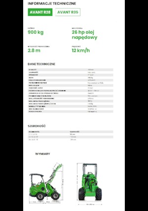 Chargeuses sur pneus Avant Tecno R 28