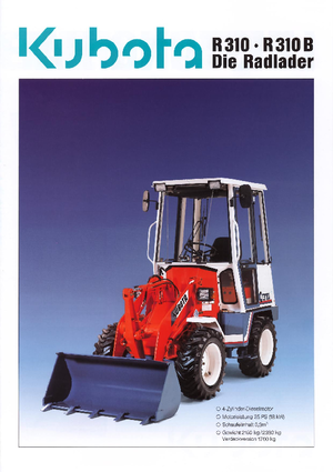 Chargeuses sur pneus Kubota R310 B