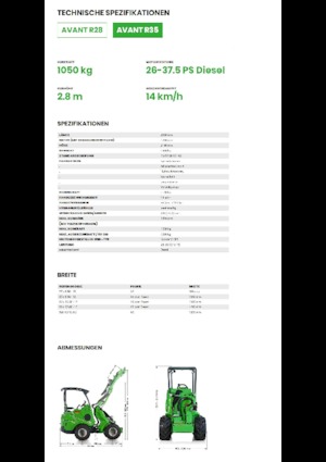 Chargeuses sur pneus Avant Tecno R 35