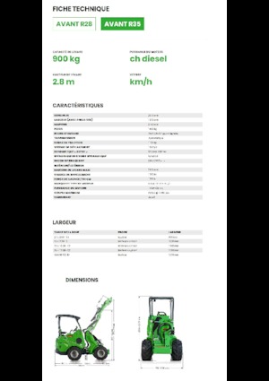 Chargeuses sur pneus Avant Tecno R 35