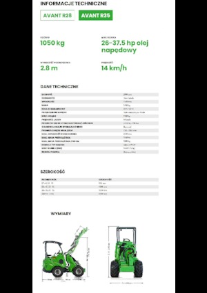 Chargeuses sur pneus Avant Tecno R 35
