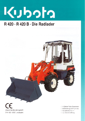 Chargeuses sur pneus Kubota R420 B