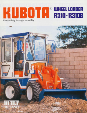 Chargeuses sur pneus Kubota R310B