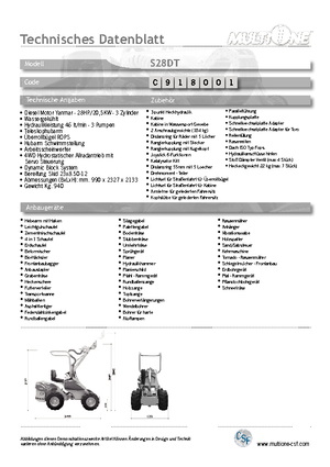 Chargeuses sur pneus Multione S 28 DT