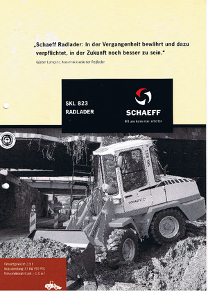 Chargeuses sur pneus Terex-Schaeff SKL 823
