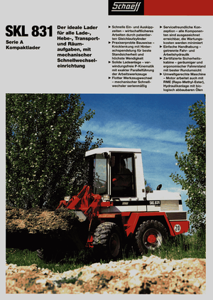 Chargeuses sur pneus Terex-Schaeff SKL 831 A