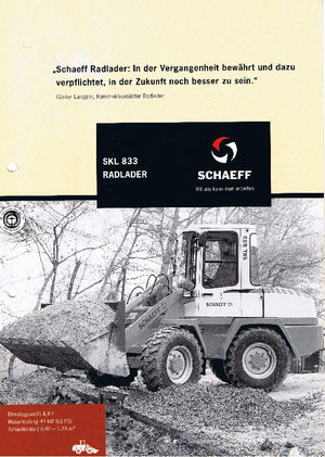 Chargeuses sur pneus Terex-Schaeff SKL 833
