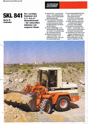 Chargeuses sur pneus Terex-Schaeff SKL 841 B