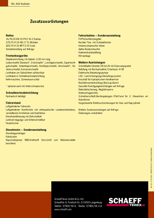 Chargeuses sur pneus Terex-Schaeff SKL 844