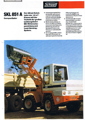 Chargeuses sur pneus Terex-Schaeff SKL 851 A