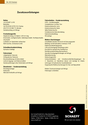 Chargeuses sur pneus Terex-Schaeff SKL 853