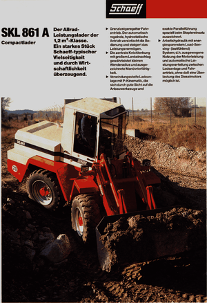 Chargeuses sur pneus Terex-Schaeff SKL 861 A
