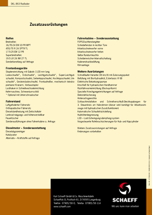 Chargeuses sur pneus Terex-Schaeff SKL 863