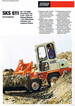 Chargeuses sur pneus Terex-Schaeff SKS 611