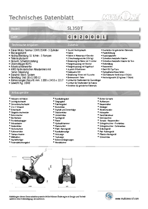 Chargeuses sur pneus Multione SL 35 DT