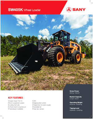 Chargeuses sur pneus Sany SW405K