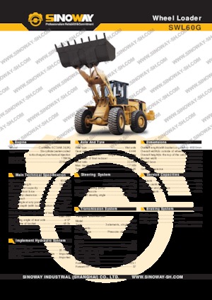 Chargeuses sur pneus Sinoway SWL60G 